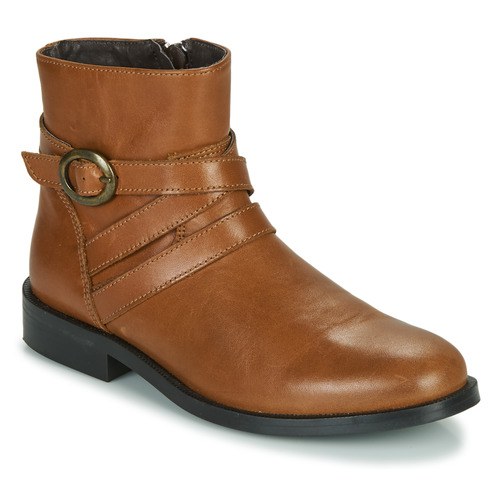 Chaussures Fille Boots Little Mary TIMOTHY Cognac