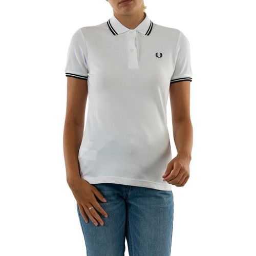 Femme Fred Perry g3600 200 white blanc - Vêtements Polos manches courtes Femme 84 