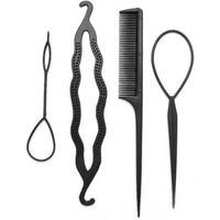 Beauté Femme Accessoires cheveux New & Boss S.l New & Boss - Kit coiffure - 4pcs Noir