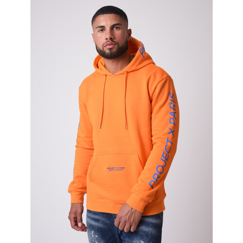 Vêtements Sweats Homme 35 - 96 €, Project X Paris Hoodie 2020073 Orange -  Half Zip Hooded Jacket