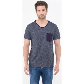 Vêtements Homme T-shirts manches courtes Le Temps des Cerises T-shirt roch bleu NAVY