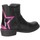 Chaussures Fille Bottes ville Dianetti Made In Italy I9889 Texano Enfant Noir / Fuchsia Multicolore