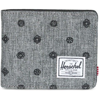 Sacs Portefeuilles Herschel Hank RFID Raven Crosshatch Embroidery Gris