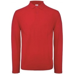 Vêtements Homme Polos manches longues B And C ID.001 Rouge