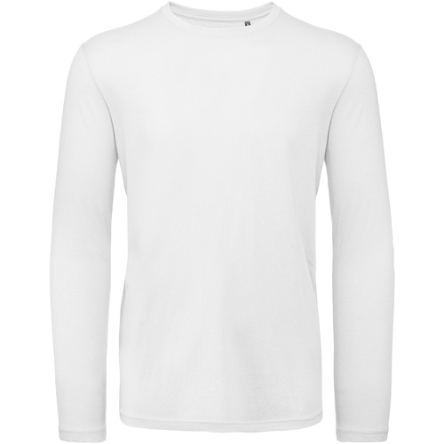 Vêtements Homme T-shirts manches longues sous 30 jours TM070 Blanc