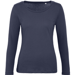 Vêtements Femme T-shirts manches longues B And C TW071 Bleu marine