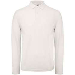 Vêtements Homme Polos manches longues B And C ID.001 Blanc