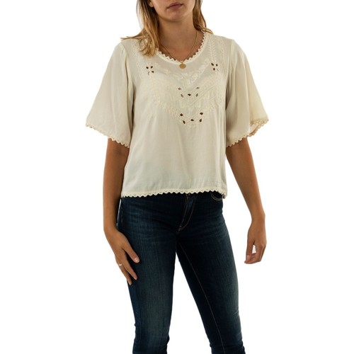 Vêtements Femme Iconic cotton T-shirt Weiß 10232440 Beige