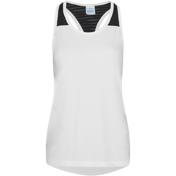 Vêtements Femme Printed Round Neck Mini Skater Dress Awdis JC027 Blanc