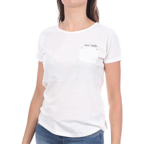 Vêtements Femme T-shirts manches courtes Teddy Smith 31014662D Blanc