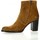 Chaussures Femme Boots Spaziozero Boots cuir velours Marron