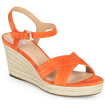Chaussures Femme Sandales et Nu-pieds Geox D SOLEIL Orange           