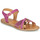 Chaussures Fille Sandales et Nu-pieds Geox peeptoe platform slingback shoes Rose / Doré