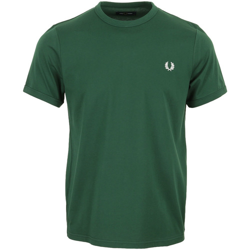 T-shirts Manches Courtes Fred Perry Ringer T-Shirt vert - Vêtements T-shirts manches courtes Homme 45 