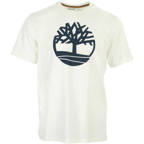 Vêtements Homme T-shirts manches courtes Timberland Kennebec River Tree Logo Tee Blanc
