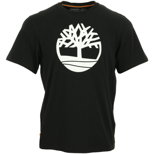 Vêtements Homme T-shirts manches courtes Timberland Kennebec River Brand Tree Noir