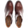 Chaussures Femme Bottines Gabor Bottines en cuir lisse à talon bloc dessus/effet galvanisé Marron