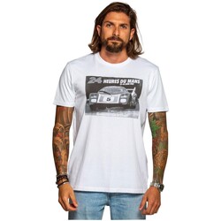 Vêtements Homme T-shirts & Polos Classic Legend Motors Tee-shirt  ref_50357 Noir/Blanc Blanc