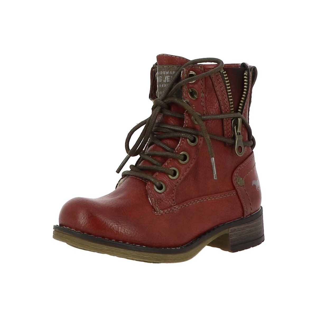 Chaussures Fille Bottines Mustang 5026-619 Rouge