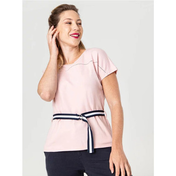 Vêtements Femme T-shirts manches courtes TBS Tee-shirt LEANATEE Rose Poudre
