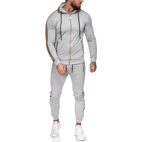 Monsieurmode Survêtement fashion homme Survêt 1424 gris clair Gris -  Vêtements Joggings / Survêtements Homme 45,52 €