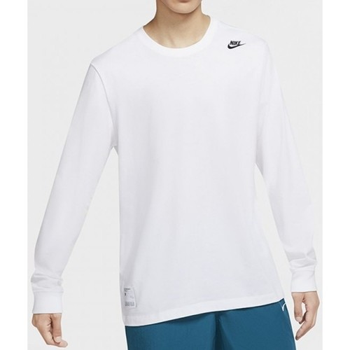 Nike T-SHIRT MANCHES LONGUES / BLANC Blanc - Vêtements T-shirts & Polos  Homme 38,50 €