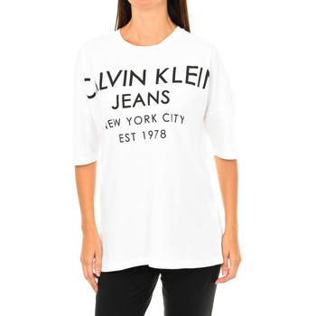 Vêtements Femme T-shirts manches courtes Calvin Klein Jeans J20J204632-112 Blanc