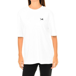 Vêtements Femme T-shirts manches courtes Calvin Klein Jeans T-shirt à manches courtes Calvin Klein Blanc