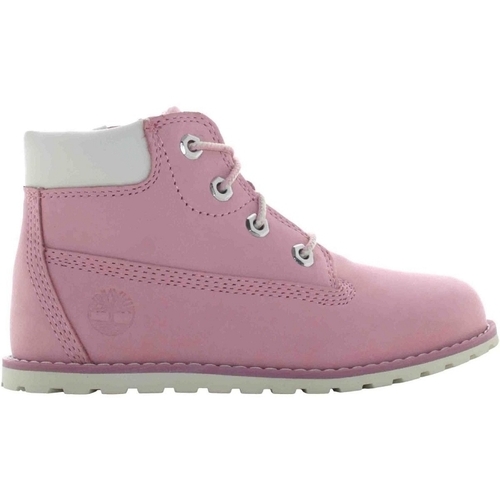 Chaussures Fille Bottes Timberland 85T POKEY PINE 6IN BOOT Rose