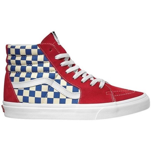 Chaussures Tennis Vans UA SK8-HI (BMX Checkerboard) True Blue/Red Rouge