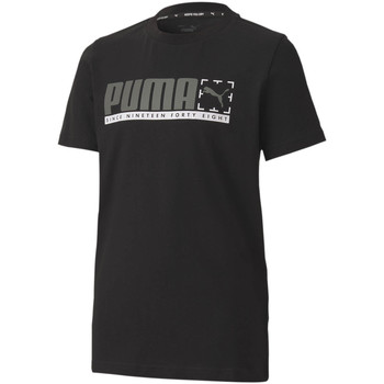 Vêtements Enfant T-shirts manches courtes Puma T-shirt Active Graphic Noir