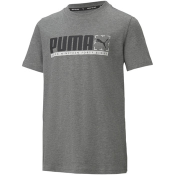Vêtements Enfant T-shirts manches courtes Puma Niebieskie T-shirt Active Graphic Gris
