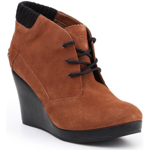 Chaussures Femme Low boots Lacoste Leren 7-26SRW4204013 Marron