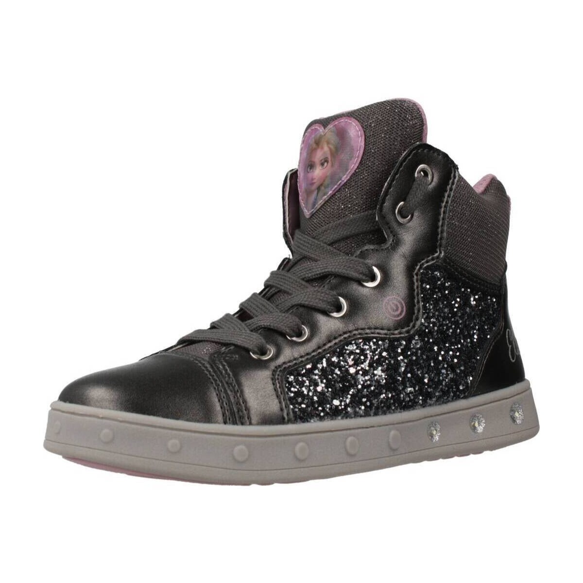 Chaussures Fille Baskets basses Geox J SKYLIN GIRL Gris