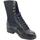 Chaussures Femme Bottes OXS Frank 1902 Mid W Leather Nylon Noir