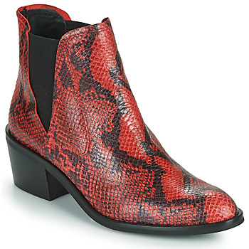 Chaussures Femme Boots Fericelli NIAOW Noir / rouge