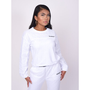 Vêtements Femme Sweats Aris Life 3 4 Cargo Jacket Mujer Sweat-Shirt F202042 Blanc