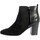 Chaussures Femme Boots The Divine Factory Bottines Talon Noir