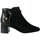 Chaussures Femme Boots The Divine Factory Bottines Talon QL4052 Noir
