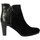 Chaussures Femme Boots The Divine Factory Bottines Talon QL4043 Noir