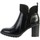 Chaussures Femme Boots The Divine Factory Bottines Talon PI4055 Noir
