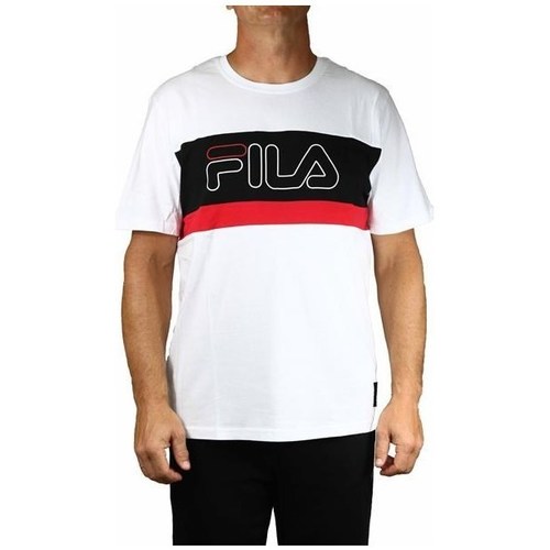 Vêtements Homme T-shirts manches courtes Fila Men Laurens Tee Rouge, Noir, Blanc