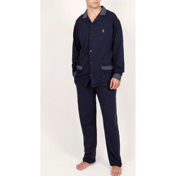 Vêtements Homme Pyjamas / Chemises de nuit Admas For Men Tenue d'intérieur pyjama pantalon chemise Mazarine Admas Bleu Marine