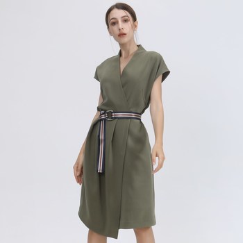 Vêtements Femme Robes courtes Senses & Shoes Tourmaline Vert olive