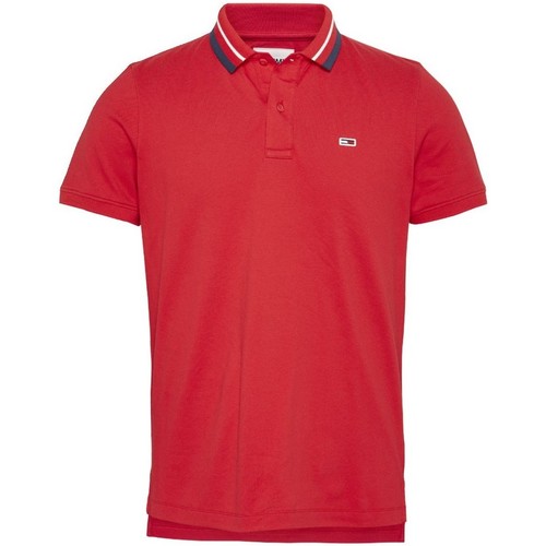 Vêtements Homme T-shirts & Polos Tommy Jeans Polo  ref_50489 Rouge Rouge
