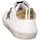 Chaussures Fille Baskets basses Dianetti Made In Italy I9869 Basket Enfant Or blanc Multicolore
