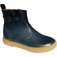 Chaussures Fille Bottines Pom d'Api Wouf boots marine