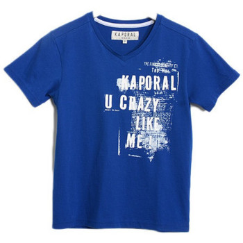 Vêtements Garçon Débardeurs / T-shirts sans manche Kaporal T-Shirt Garçon CYRON Electric blue Bleu
