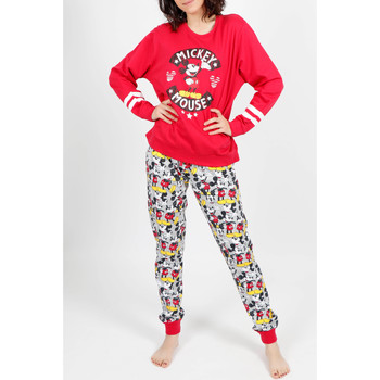 Vêtements Femme Pyjamas / Chemises de nuit Admas Tenue d'intérieur pyjama pantalon Mickey Basic rouge Rouge