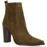 Chaussures Femme Bottines Vidi Studio Emmy Boots cuir velours Taupe